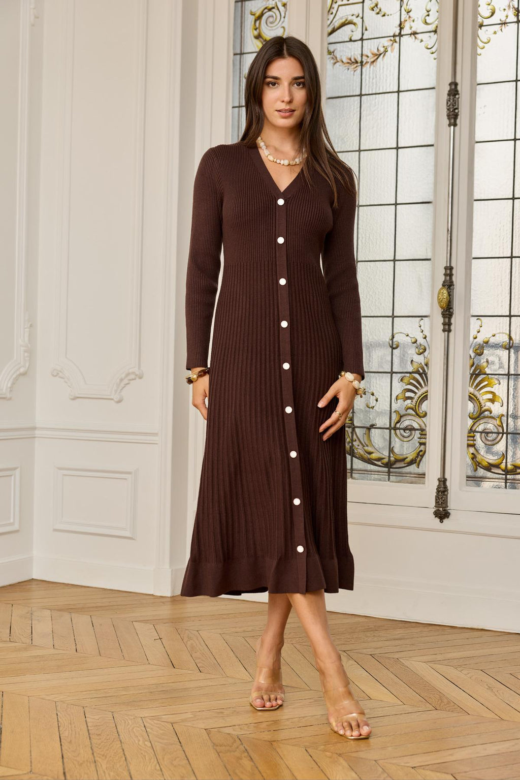 Vestido largo punto