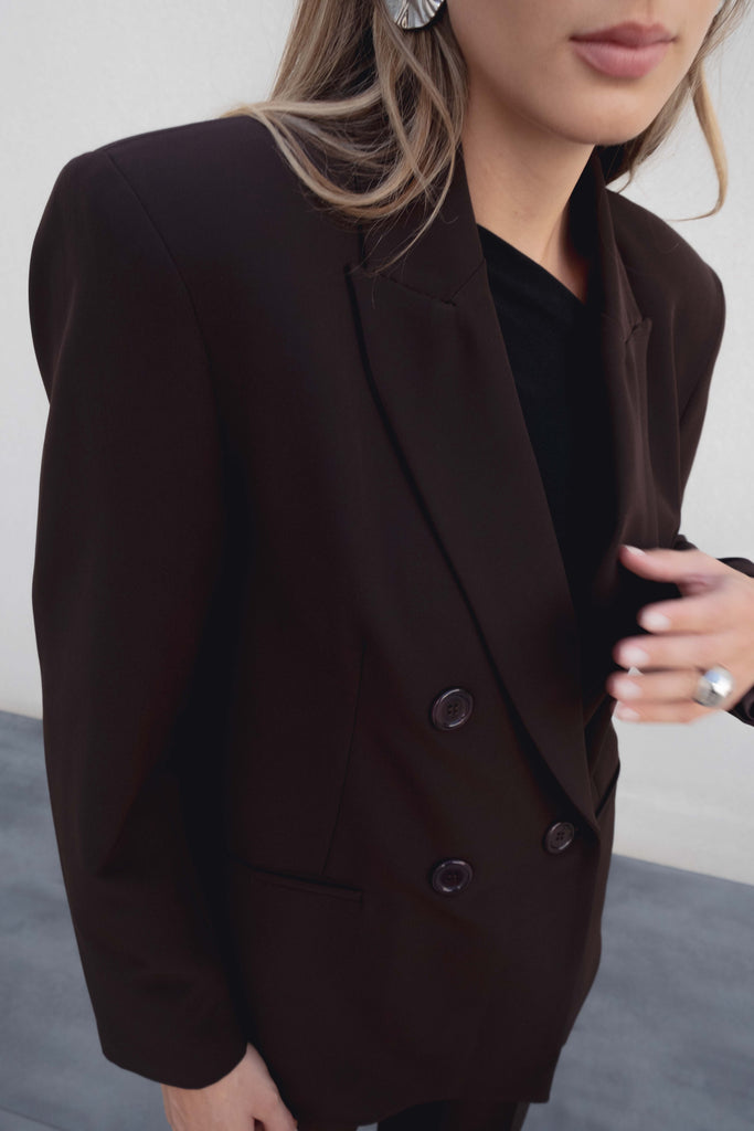 Blazer cruzada oversize