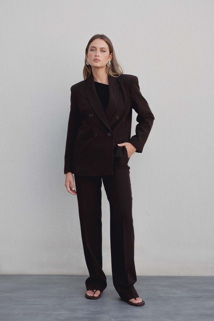 Blazer cruzada oversize
