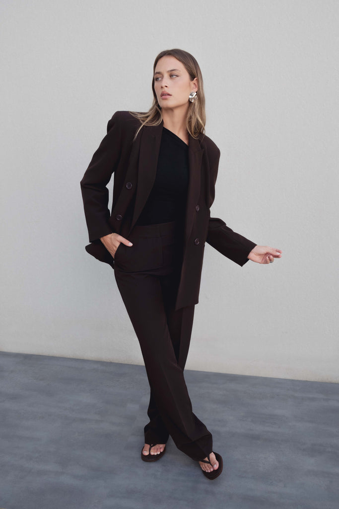 Blazer cruzada oversize